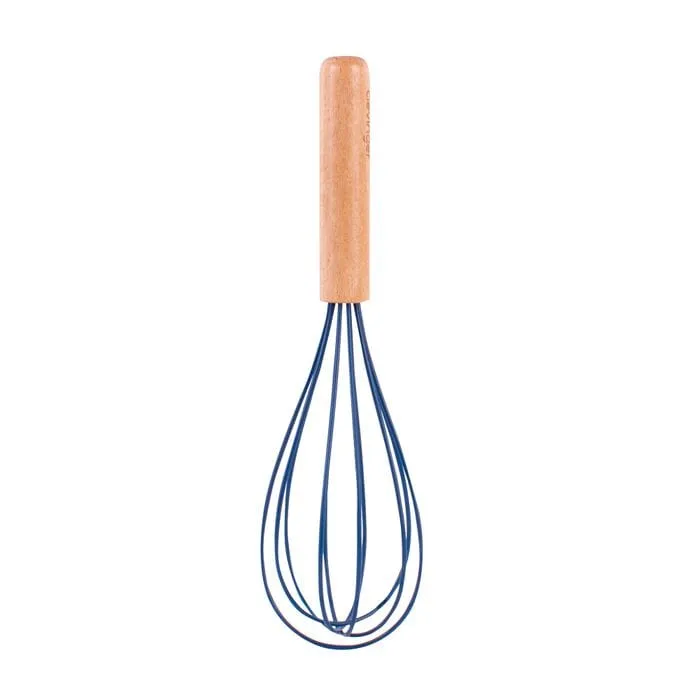 2-Piece Beechwood & Silicone Whisk Set | Navy