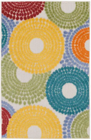 Aloha Multicolor Modern Indoor/Outdoor Rug
