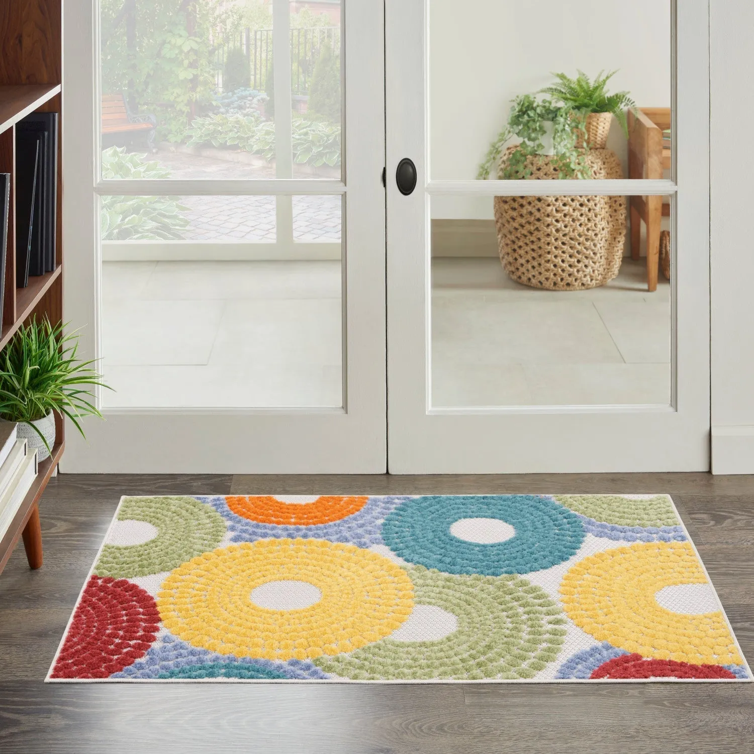Aloha Multicolor Modern Indoor/Outdoor Rug