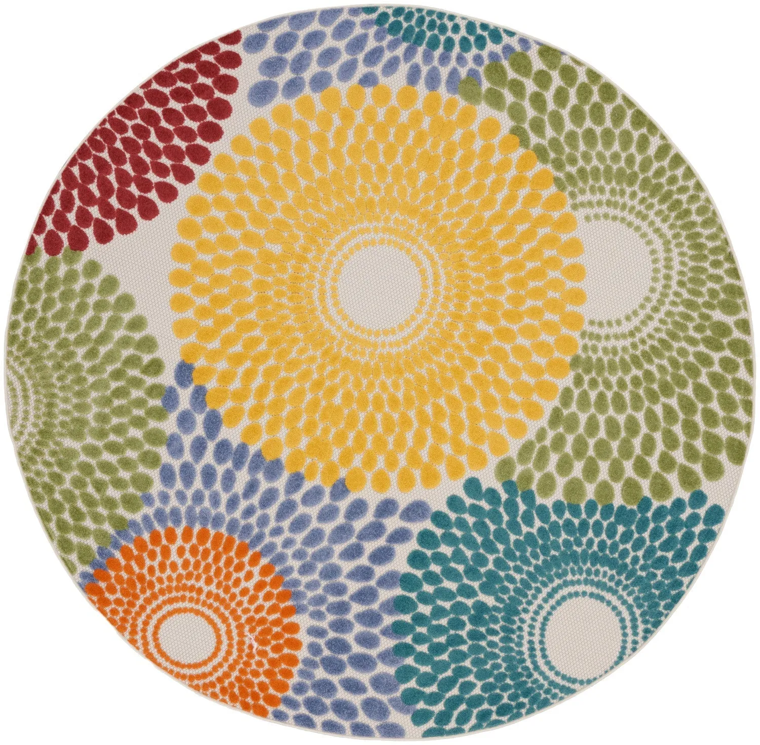Aloha Multicolor Modern Indoor/Outdoor Rug