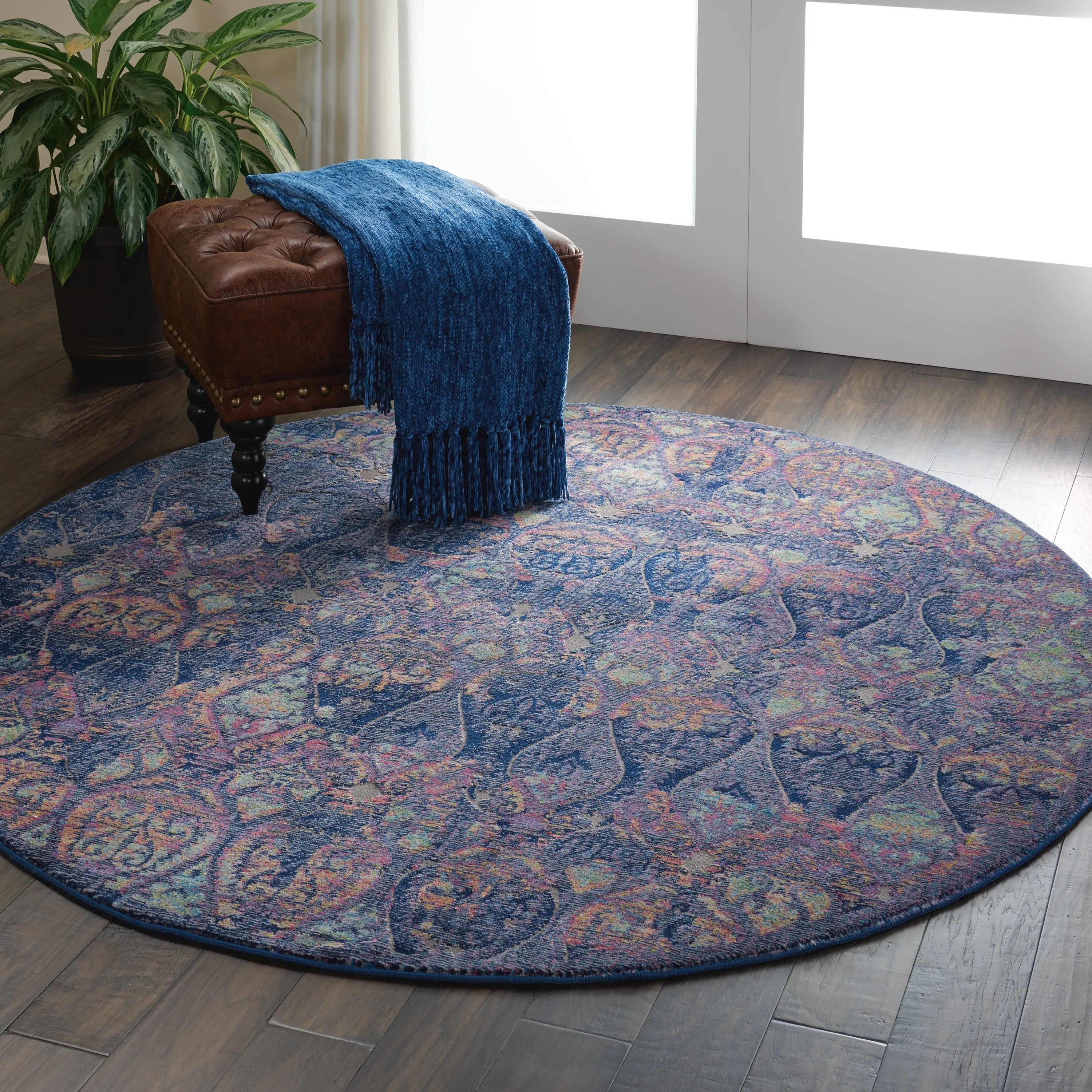 Ankara Global Navy/Multicolor Rug
