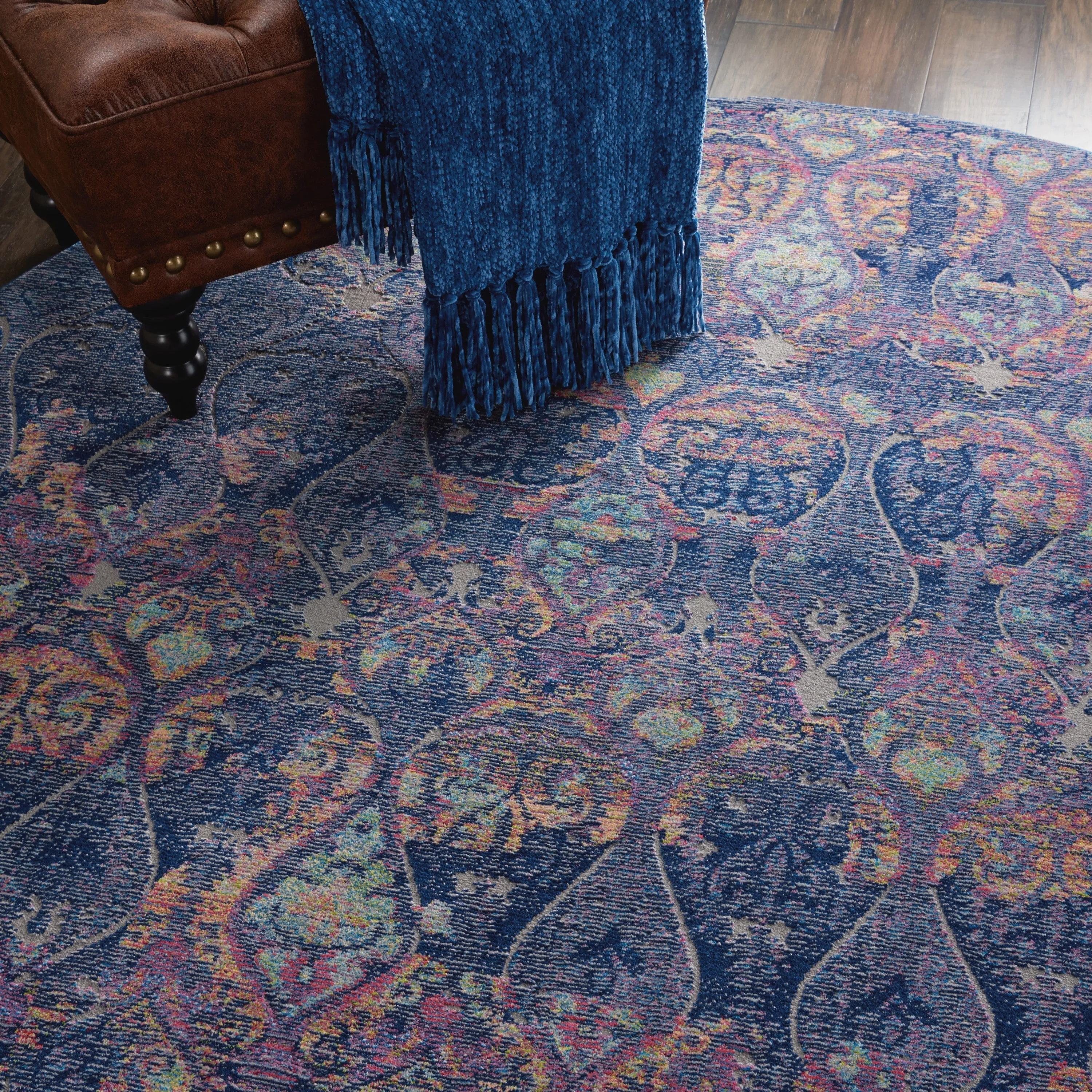 Ankara Global Navy/Multicolor Rug