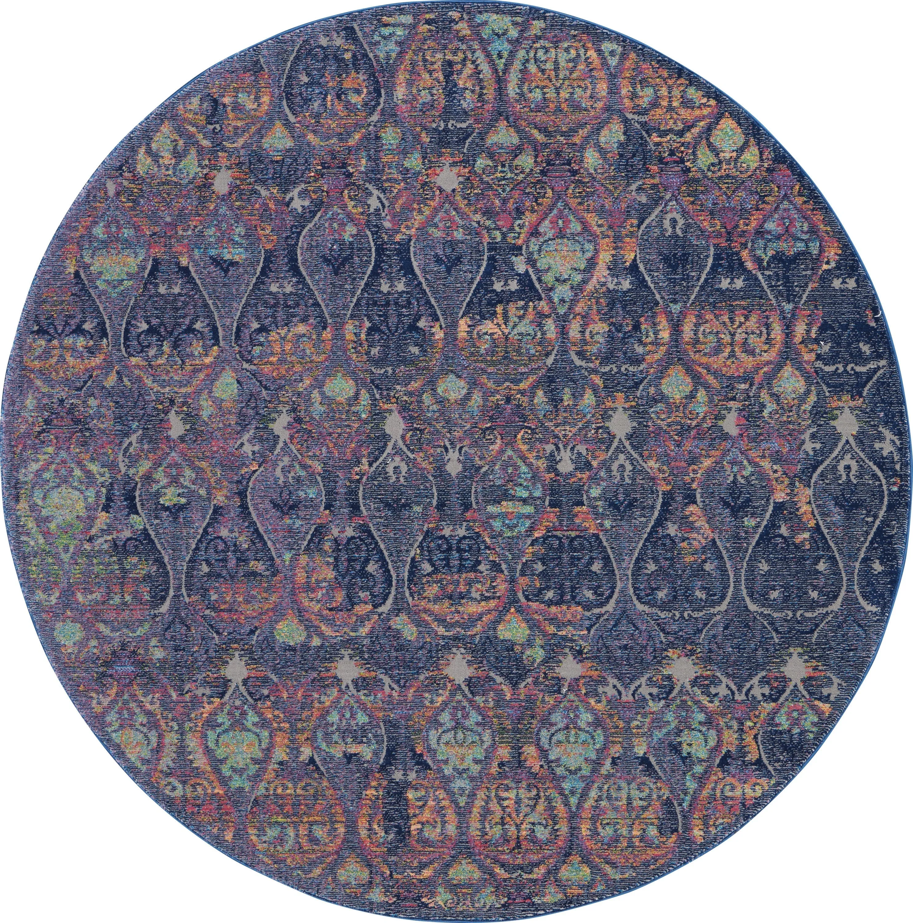Ankara Global Navy/Multicolor Rug
