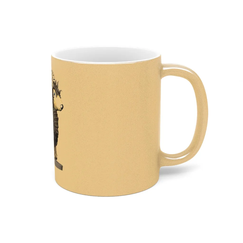 Brown Sheep Metallic Mug (Silver / Gold)