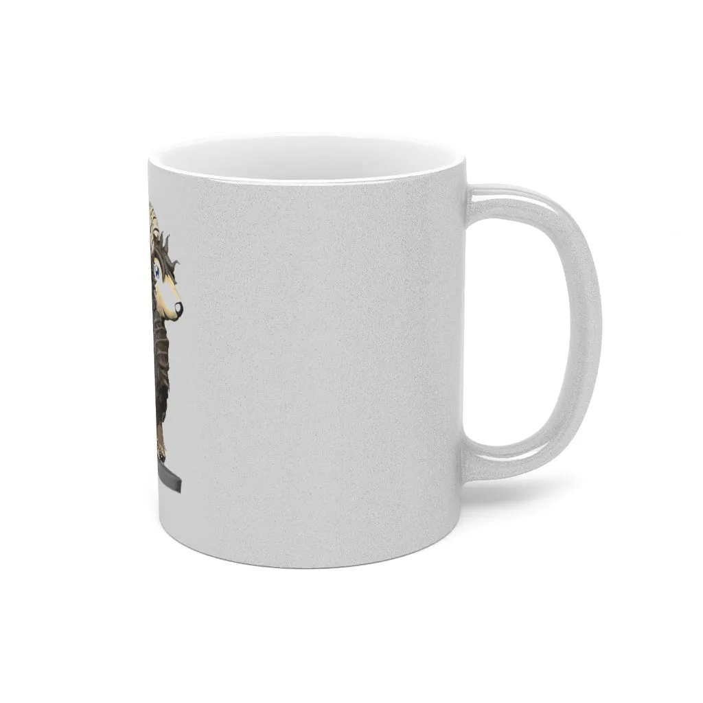 Brown Sheep Metallic Mug (Silver / Gold)