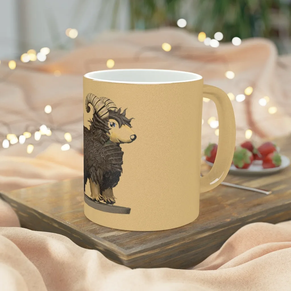 Brown Sheep Metallic Mug (Silver / Gold)