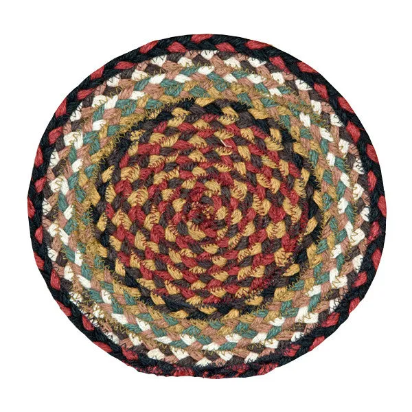 Burgundy or Mustard Braided Rug In Different Shapes And Sizes