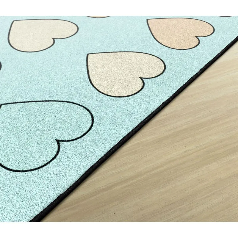 Candy Hearts Classroom Seating Rug