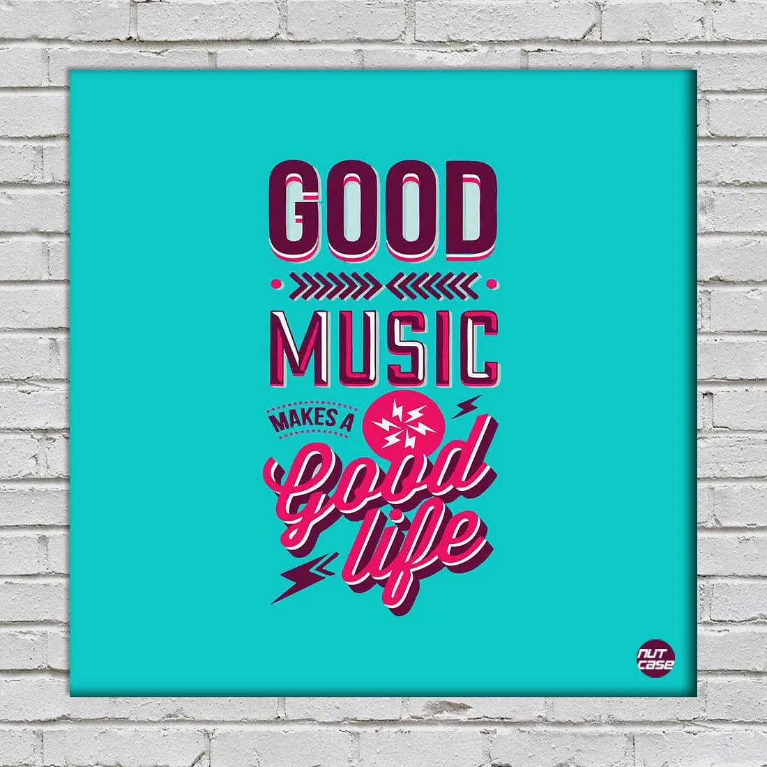 Cool LivingRoom Wall Art - Good Music Good Life