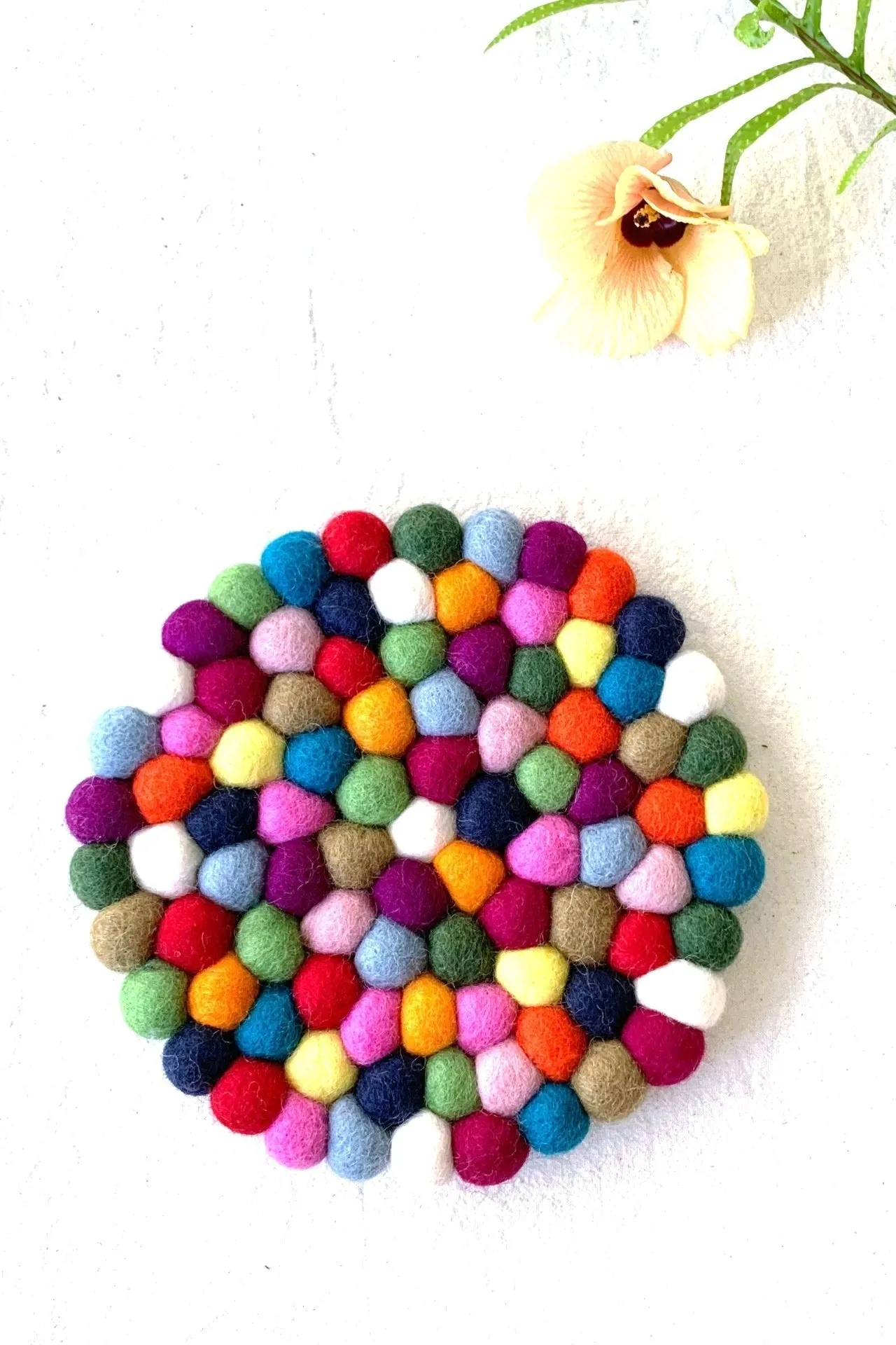 Felt Ball Trivet - Multicolour