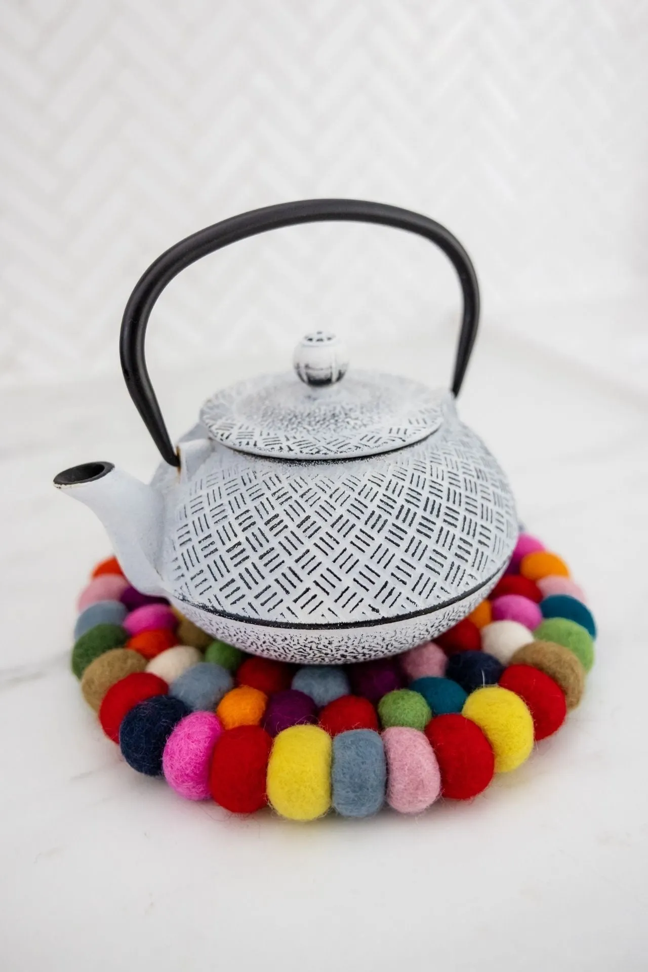 Felt Ball Trivet - Multicolour