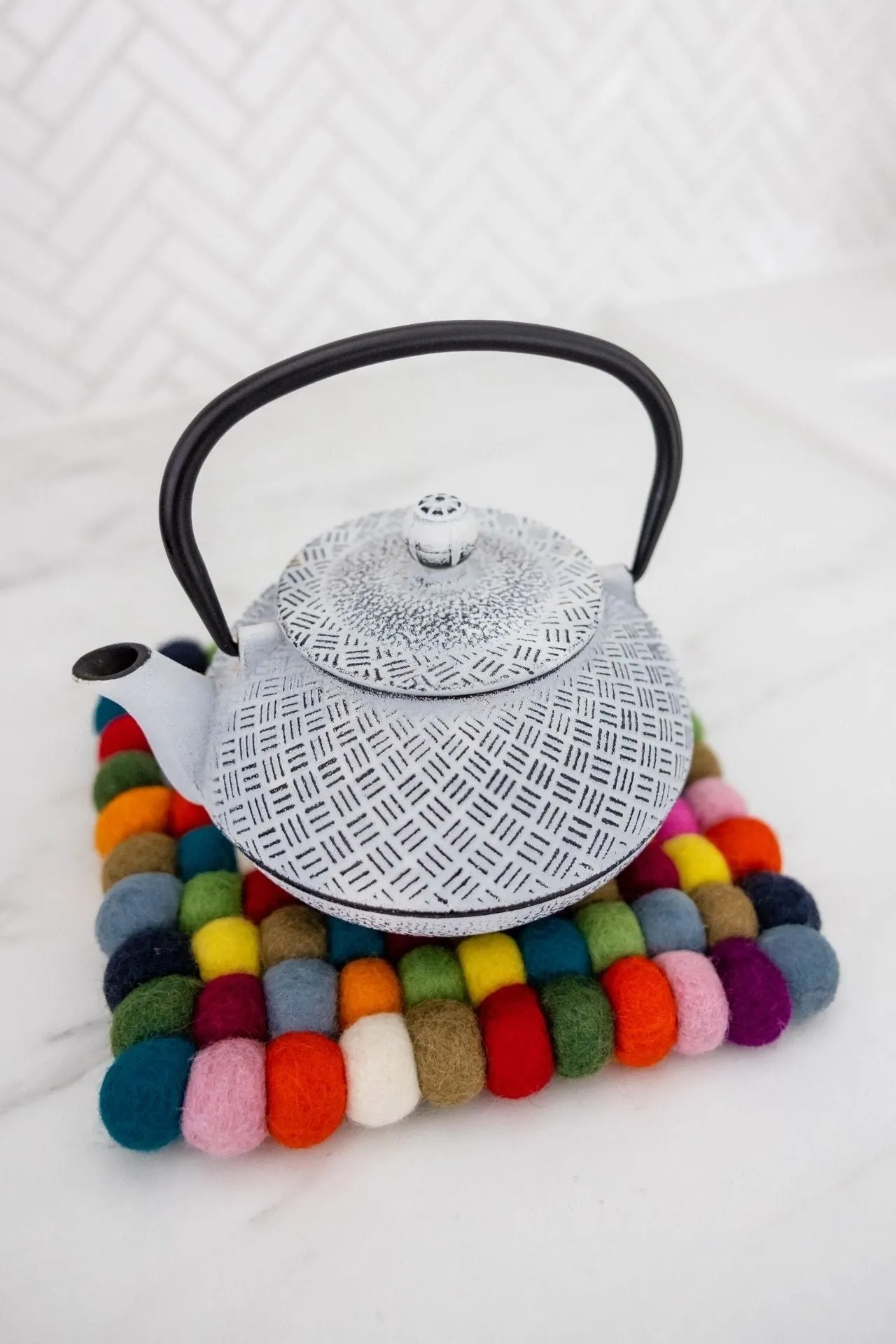 Felt Ball Trivet - Multicolour