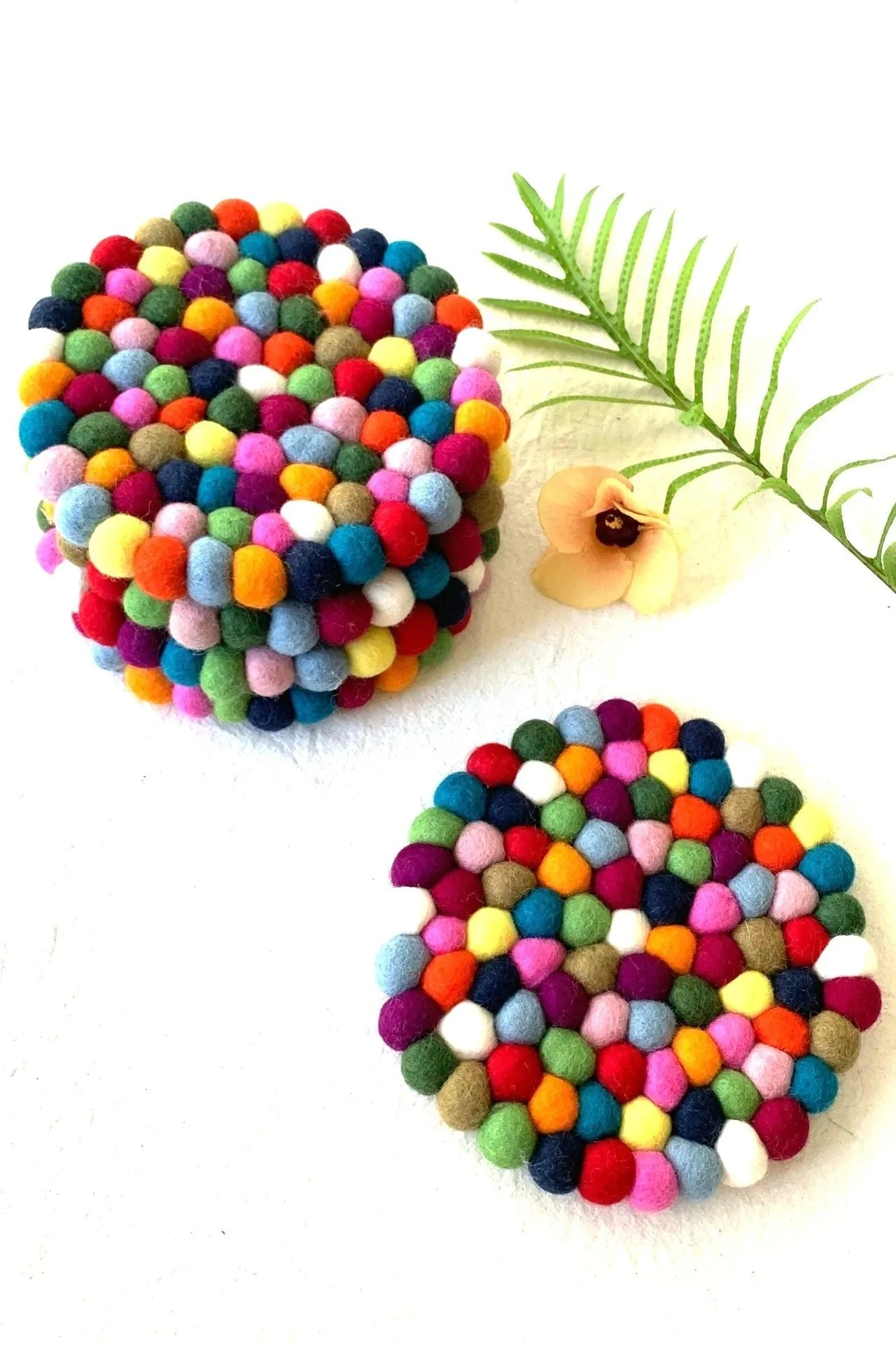 Felt Ball Trivet - Multicolour