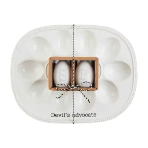Mudpie Deviled Egg Tray and Shaker Set
