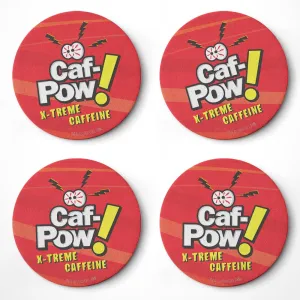 NCIS Caf Pow Coasters with Mahogany Holder - Set of 4