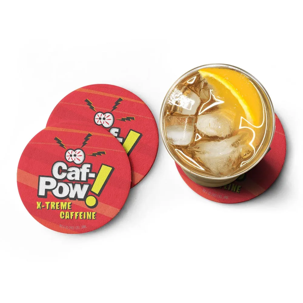 NCIS Caf Pow Coasters with Mahogany Holder - Set of 4
