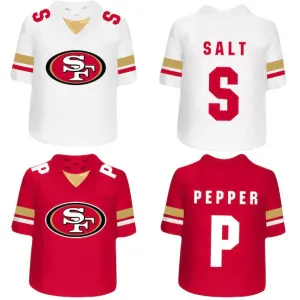 NFL San Francisco 49ers Team Color Ceramic Novelty Salt And Pepper Shaker