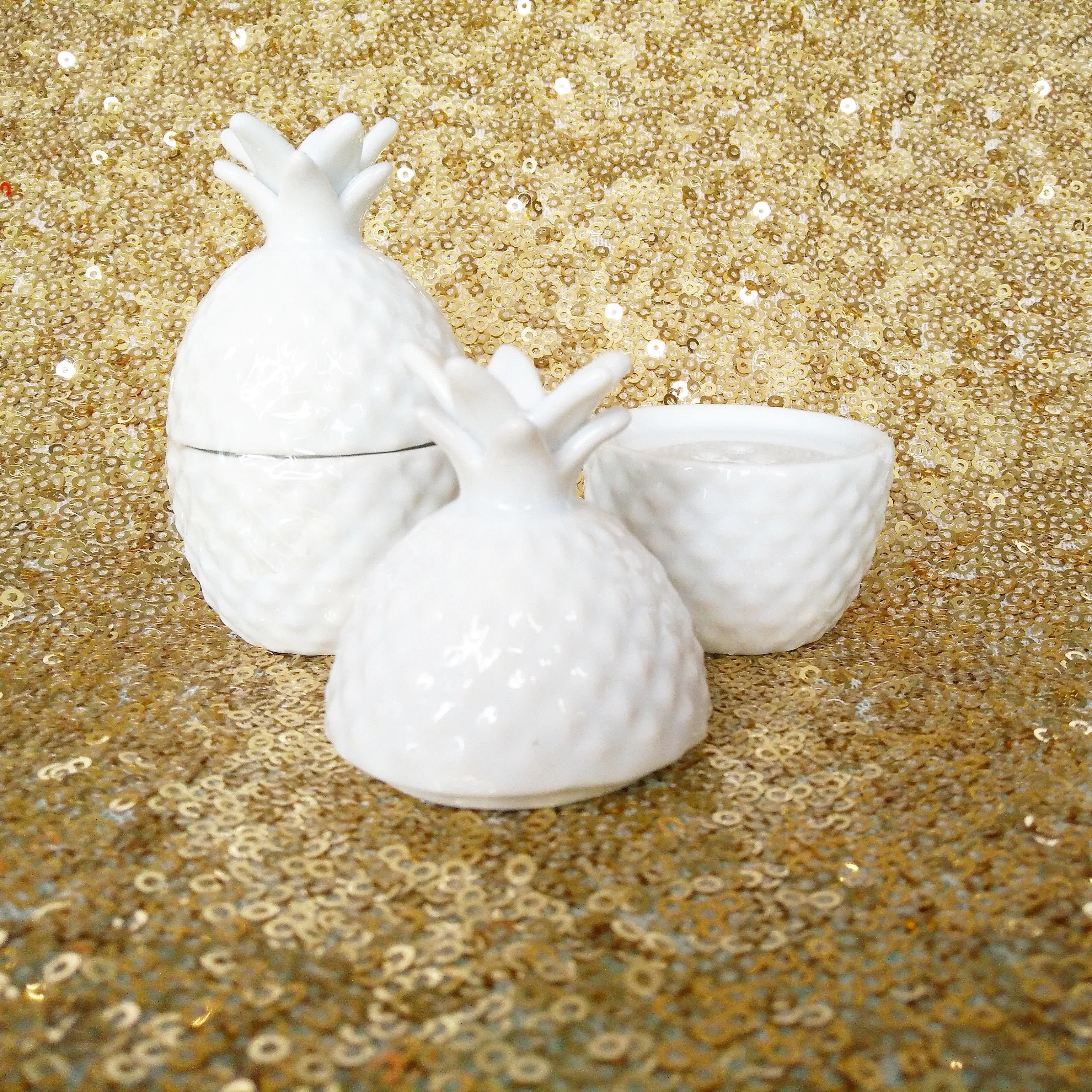 STACKED PINEAPPLE SALT & PEPPER SHAKER SET (6 sets/pkg)